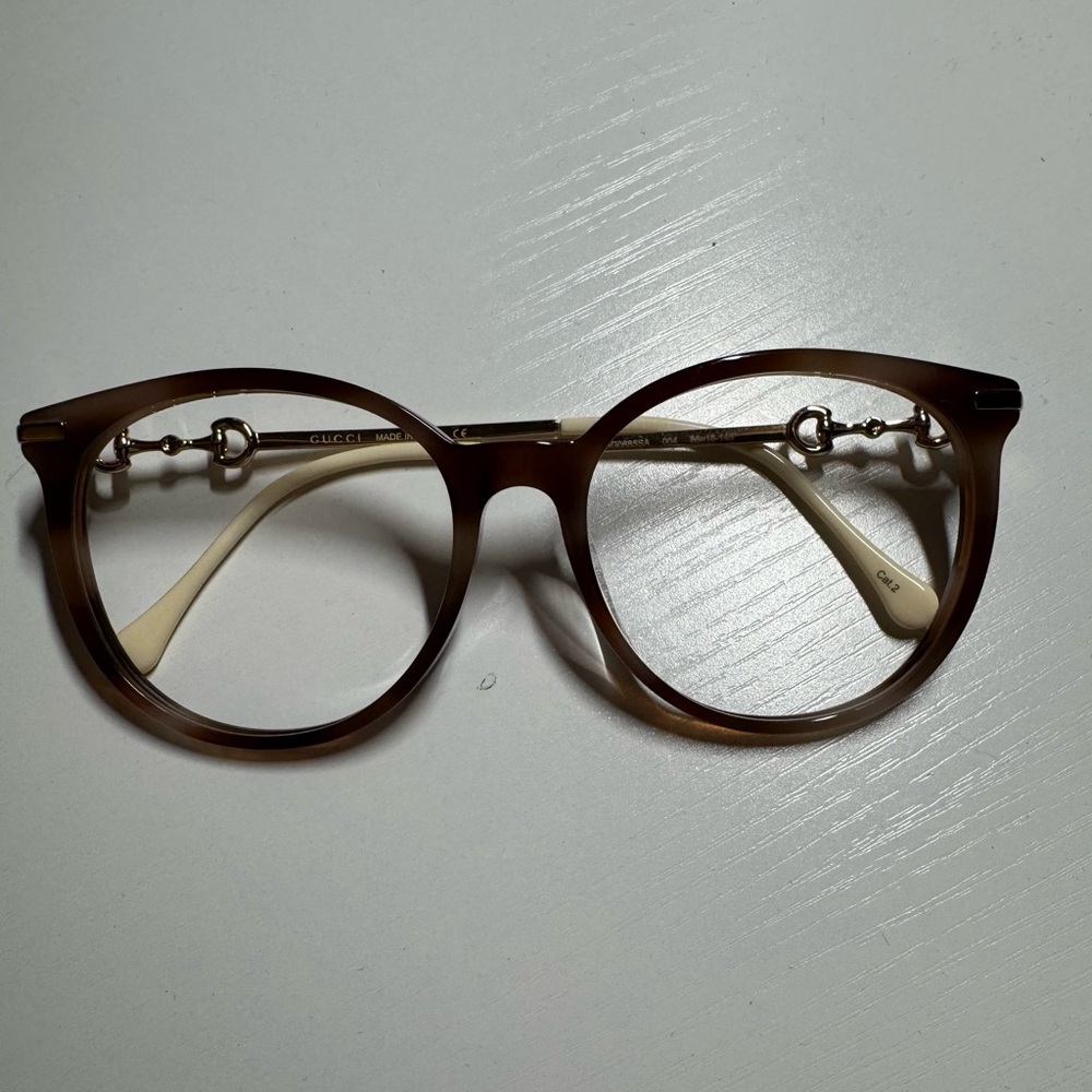 Gucci Brown Round Eyeglasses GG0885SA